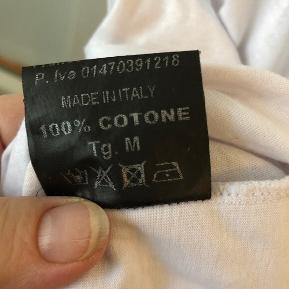 LA HAINE INSIDE US LONG WHITE T-SHIRT AVANT GARDE UNIQUE DESIGNER OWENS ITALY M - Picture 5 of 10